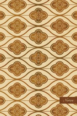 Download Notes: 6x9 Unruled Blank Notebook - Oriental Curve Wave Cross Frame Line Flower - Retro Brown Worn Out Vintage Seamless Pattern Cover. Matte Softcover and Cream Interior Papers. - NOT A BOOK | PDF