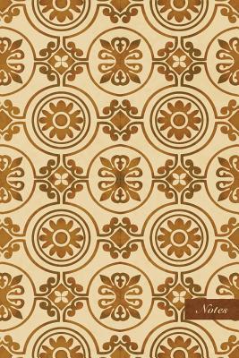 Read online Notes: 6x9 Unruled Blank Notebook - Round Curve Cross Frame Chain Flower - Retro Brown Worn Out Vintage Seamless Pattern Cover. Matte Softcover and Cream Interior Papers. - NOT A BOOK file in PDF